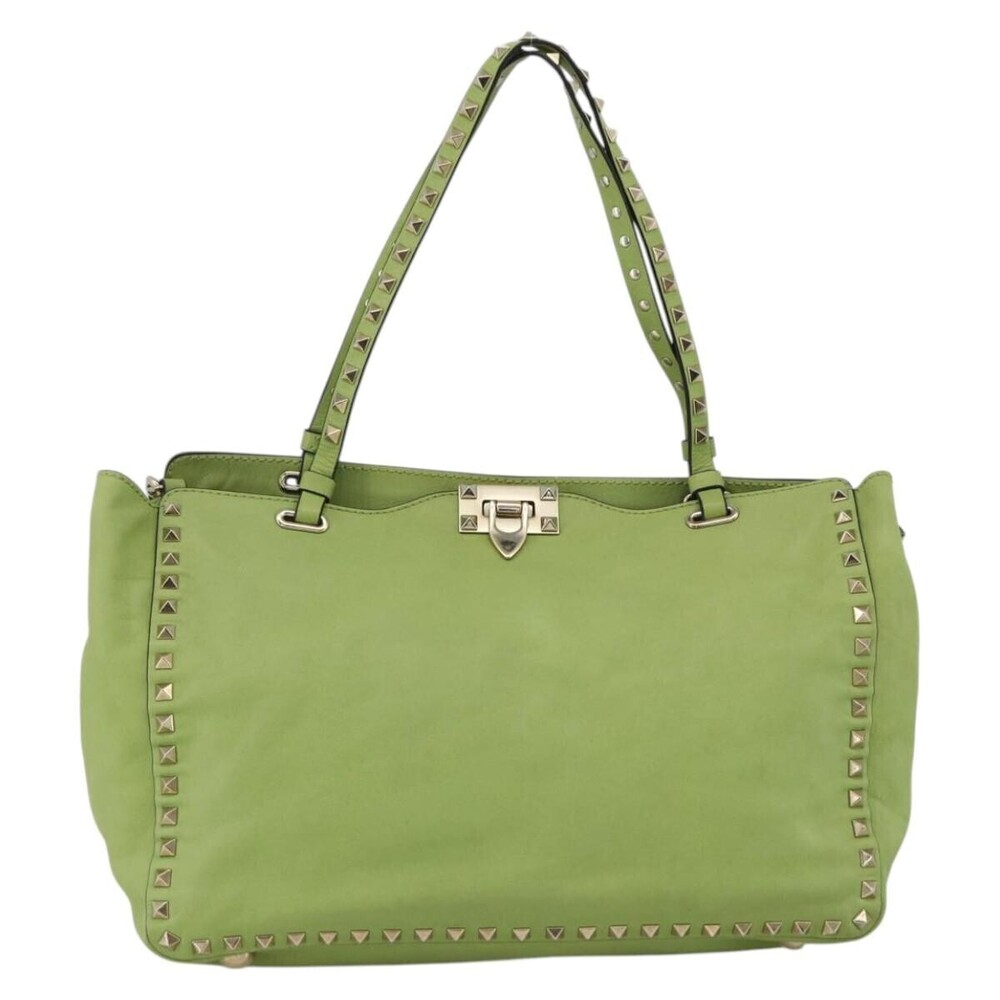 Valentino Garavani Rockstud Tote Textured Leather Medium